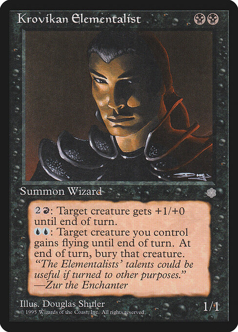 Krovikan Elementalist — art by Douglas Shuler