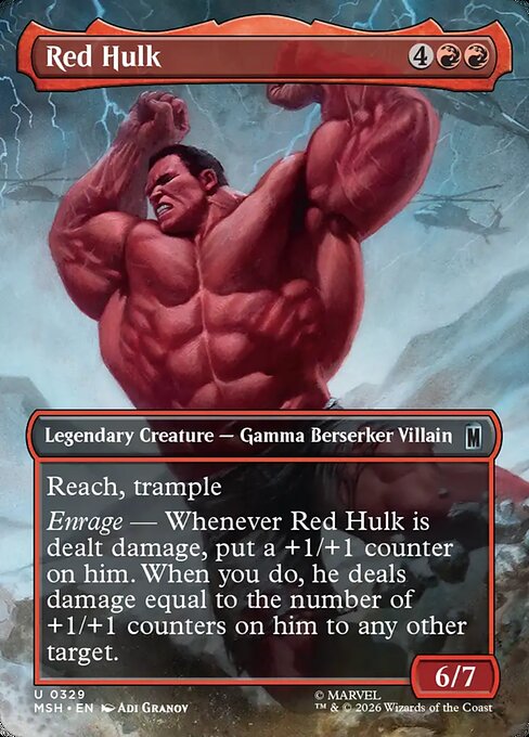 Red Hulk — art by Adi Granov