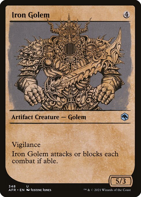 Iron Golem — art by Justine Jones