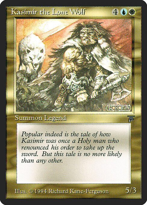 Kasimir the Lone Wolf — art by Richard Kane Ferguson