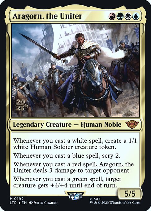 Aragorn, the Uniter — art by Javier Charro