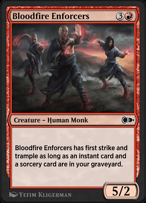 Bloodfire Enforcers — art by Yefim Kligerman
