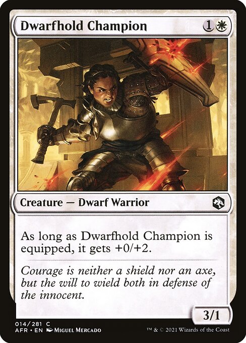 Dwarfhold Champion — art by Miguel Mercado
