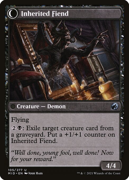Heirloom Mirror // Inherited Fiend — art by Josh Hass