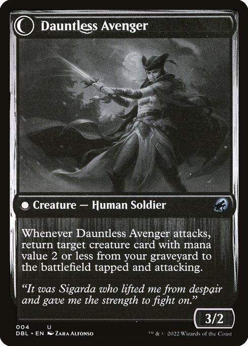 Bereaved Survivor // Dauntless Avenger — art by Zara Alfonso