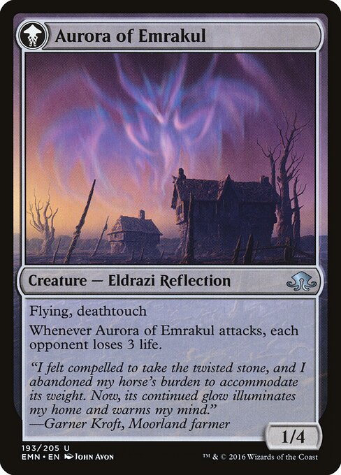 Cryptolith Fragment // Aurora of Emrakul — art by John Avon