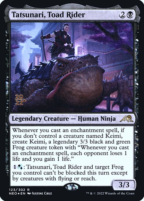 Tatsunari, Toad Rider — art by Justine Cruz