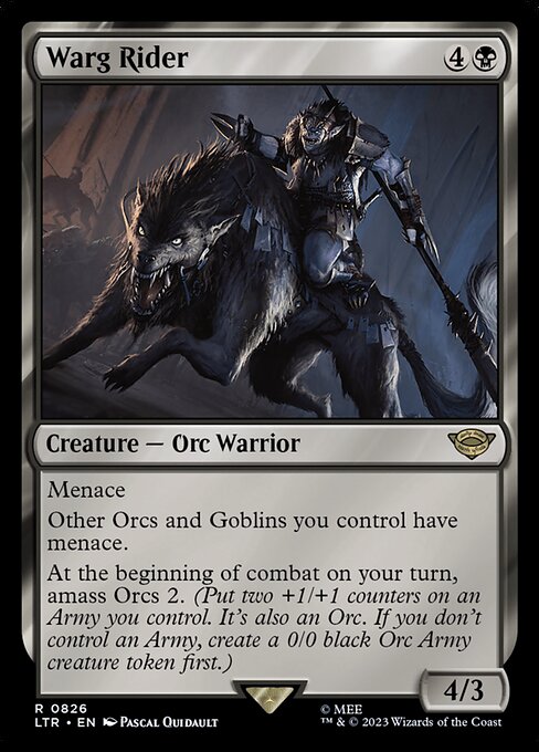 Warg Rider — art by Pascal Quidault