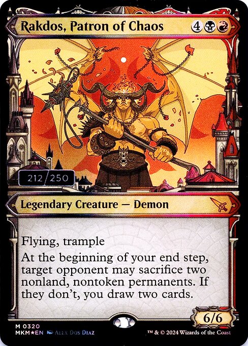 Rakdos, Patron of Chaos — art by Alex Dos Diaz