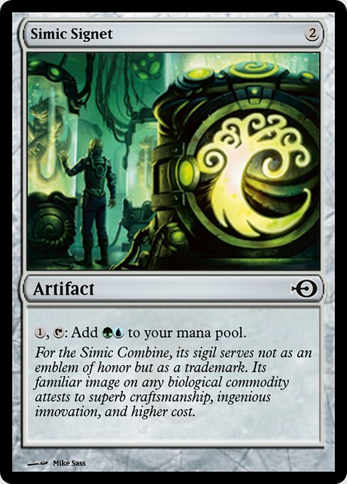 Simic Signet — art by Mike Sass