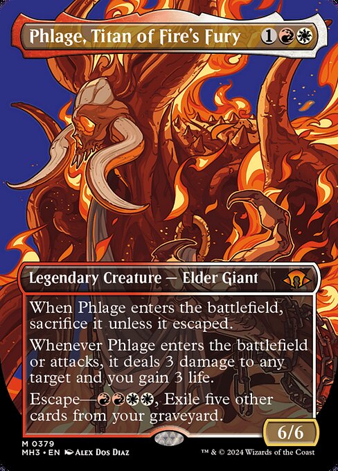 Phlage, Titan of Fire's Fury — art by Alex Dos Diaz