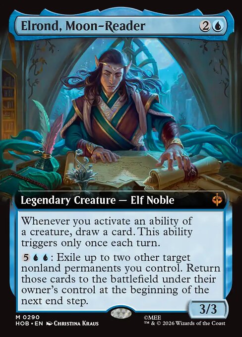 Elrond, Moon-Reader — art by Christina Kraus