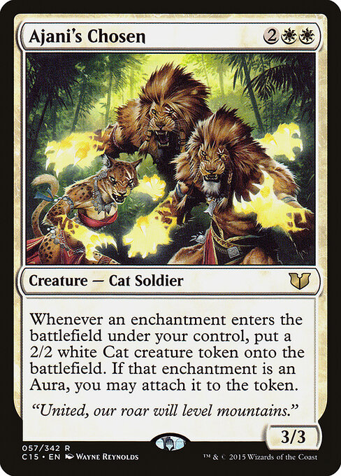 Ajani's Chosen — art by Wayne Reynolds