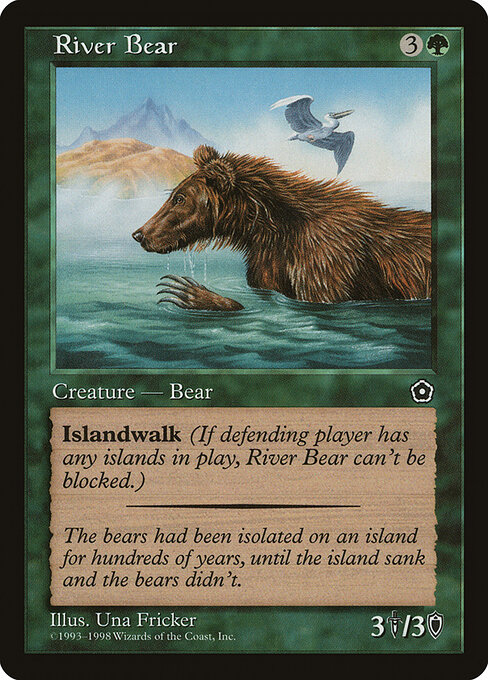 River Bear — art by Una Fricker