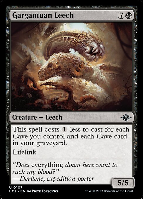 Gargantuan Leech — art by Piotr Foksowicz