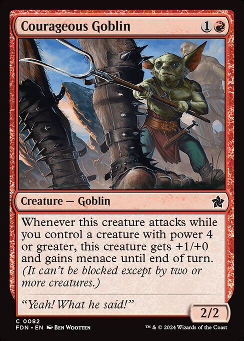 Courageous Goblin — art by Ben Wootten