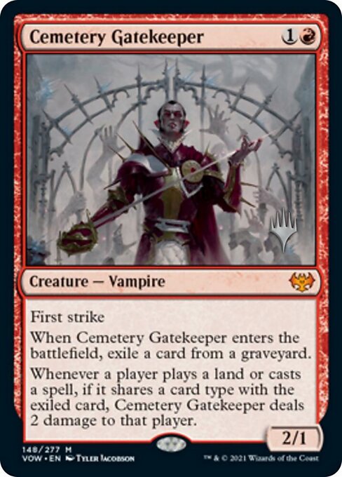Cemetery Gatekeeper — art by Tyler Jacobson