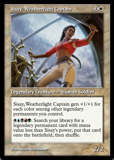 Sisay, Weatherlight Captain — art by Anna Steinbauer