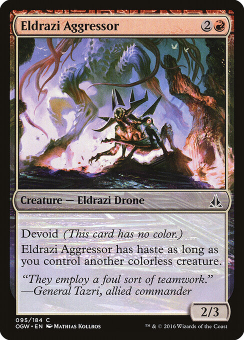Eldrazi Aggressor — art by Mathias Kollros