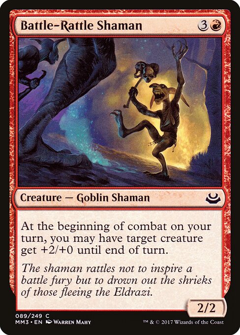 Battle-Rattle Shaman — art by Warren Mahy