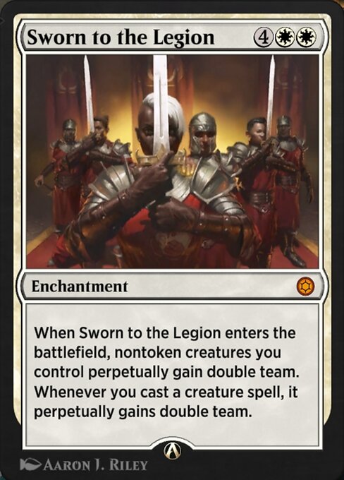 Sworn to the Legion — art by Aaron J. Riley