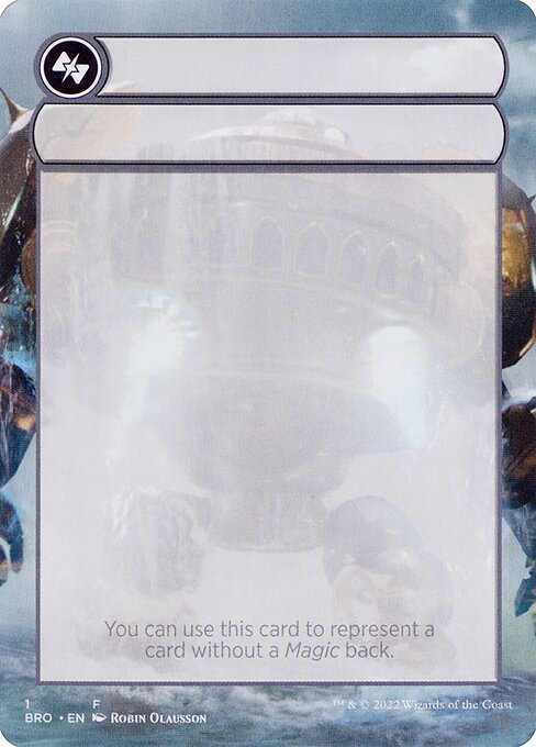 Double-Faced Substitute Card — art by Robin Olausson