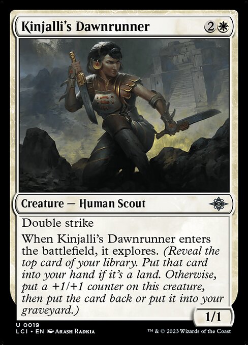 Kinjalli's Dawnrunner — art by Arash Radkia