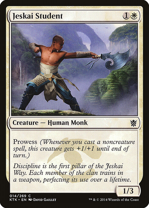 Jeskai Student — art by David Gaillet