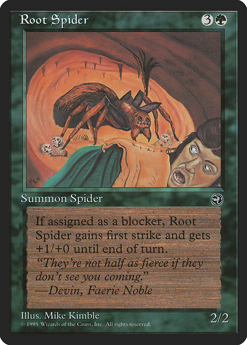 Root Spider — art by Mike Kimble