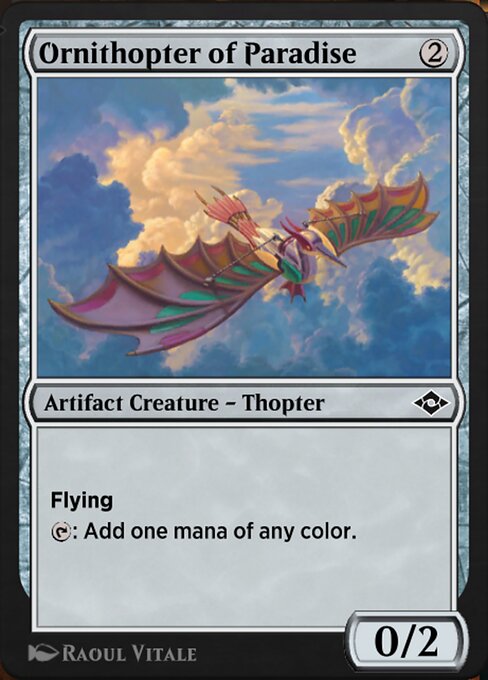 Ornithopter of Paradise — art by Raoul Vitale