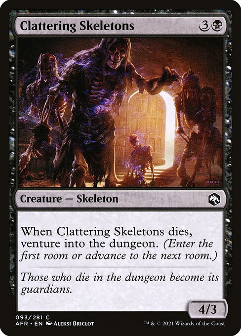 Clattering Skeletons — art by Aleksi Briclot