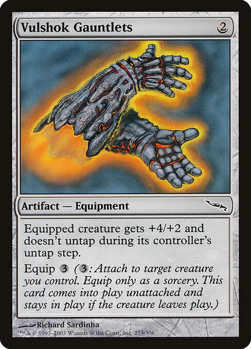 Vulshok Gauntlets — art by Richard Sardinha