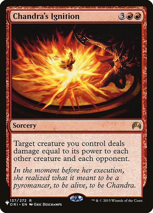 Chandra's Ignition — art by Eric Deschamps