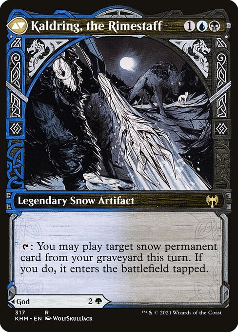 Jorn, God of Winter // Kaldring, the Rimestaff — art by WolfSkullJack