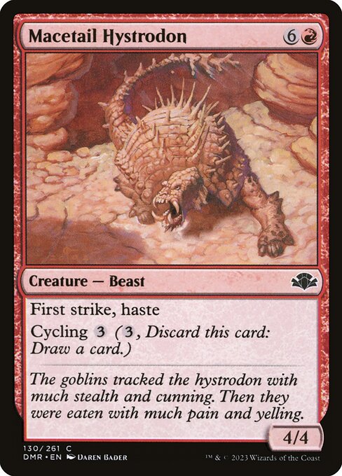 Macetail Hystrodon — art by Daren Bader
