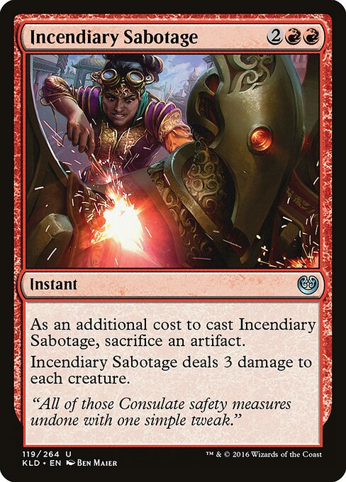 Incendiary Sabotage — art by Ben Maier