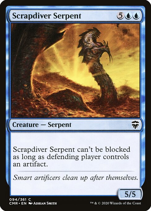 Scrapdiver Serpent — art by Adrian Smith