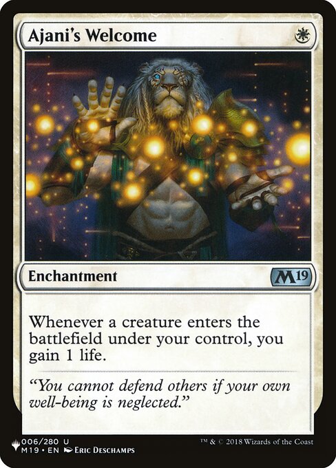 Ajani's Welcome — art by Eric Deschamps