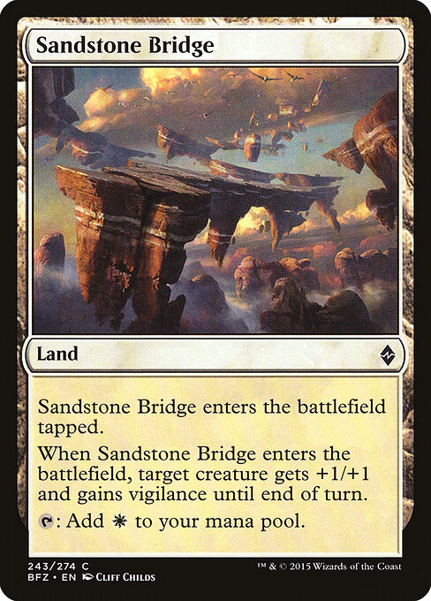 Sandstone Bridge — art by Cliff Childs