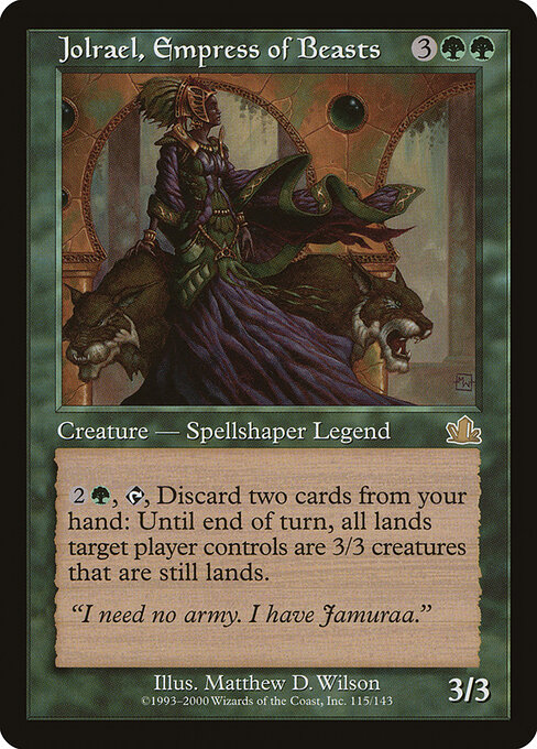Jolrael, Empress of Beasts — art by Matthew D. Wilson
