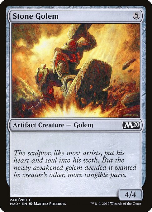 Stone Golem — art by Martina Pilcerova