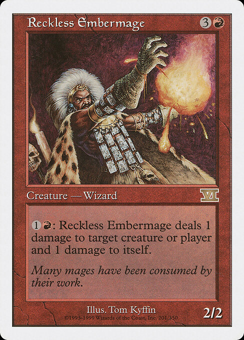Reckless Embermage — art by Tom Kyffin