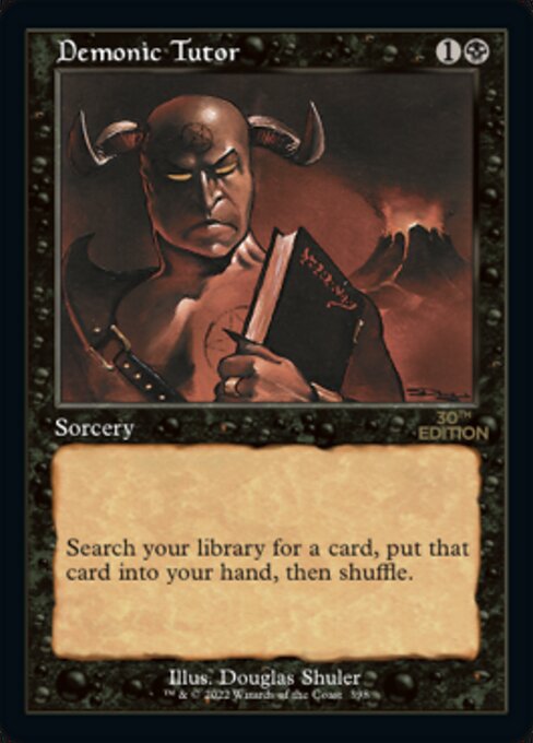 Demonic Tutor — art by Douglas Shuler