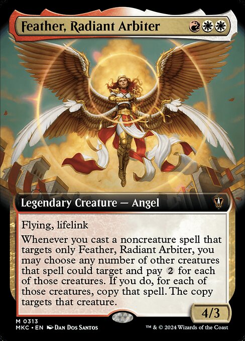 Feather, Radiant Arbiter — art by Dan Dos Santos