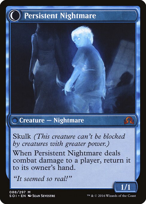 Startled Awake // Persistent Nightmare — art by Sean Sevestre