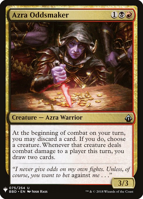 Azra Oddsmaker — art by Josh Hass