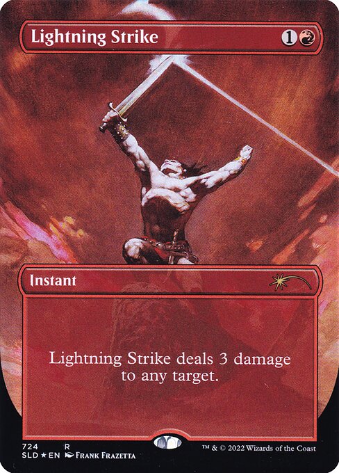 Lightning Strike — art by Frank Frazetta