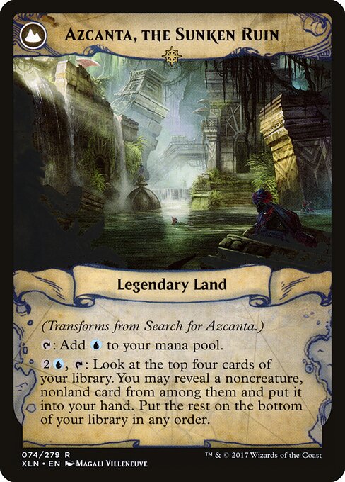 Search for Azcanta // Azcanta, the Sunken Ruin — art by Magali Villeneuve