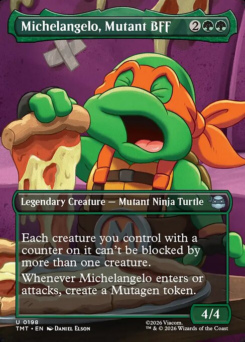 Michelangelo, Mutant BFF — art by Daniel Elson
