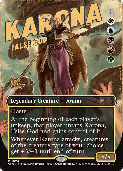 Karona, False God — art by David Robert Hovey & Scott Okumura